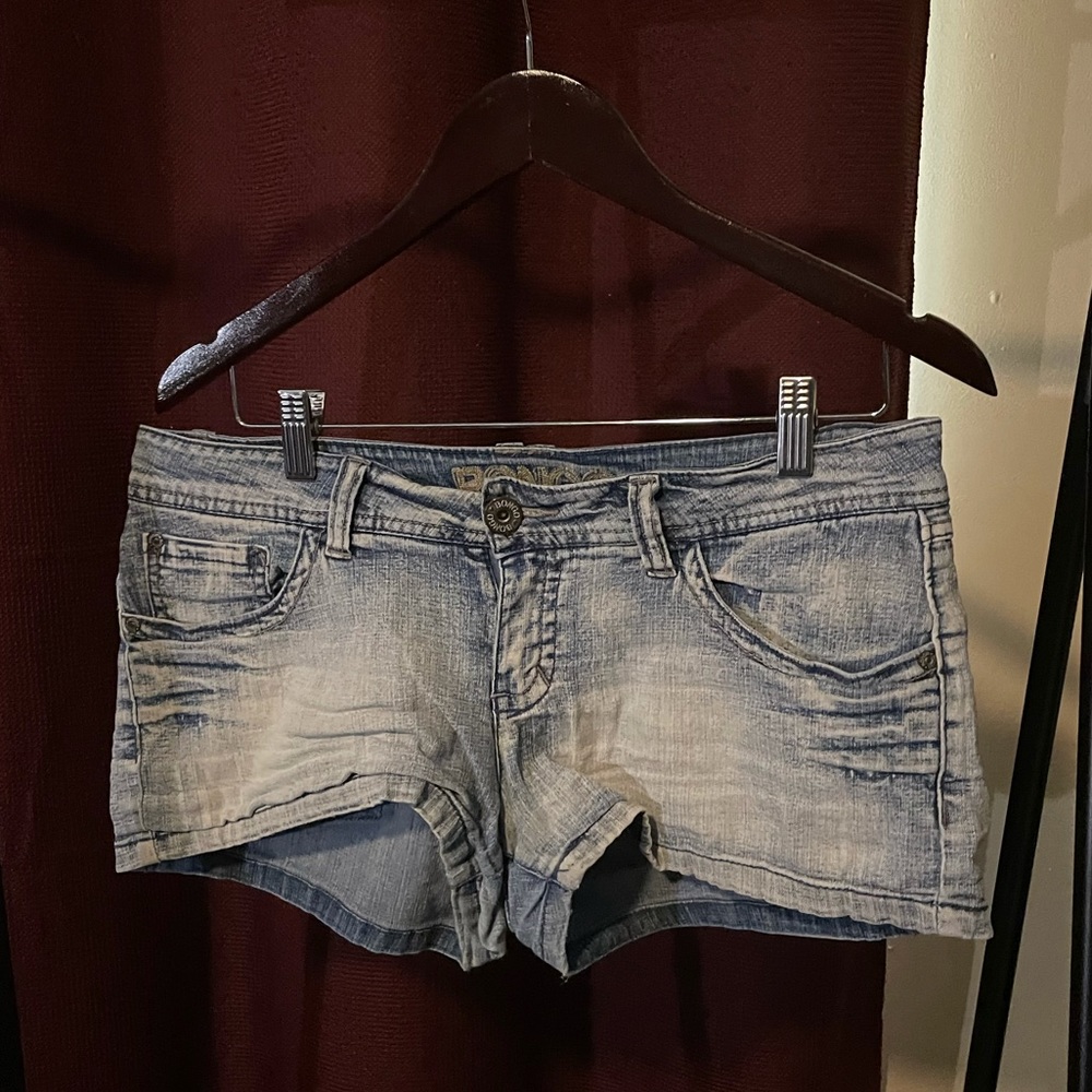 Bongo Light Blue Washed Jean Shorts